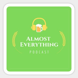 Almost Everything Podcast Logo Sticker